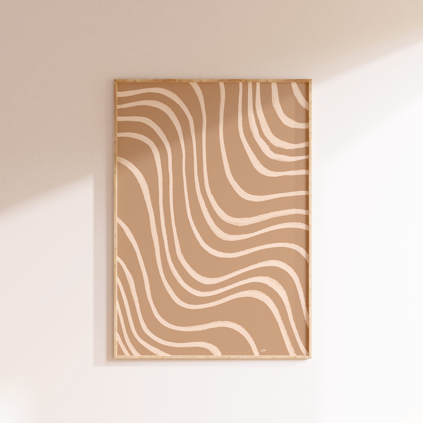 Rythmes du Silence | Plakat med bølgende striber | Flere farver