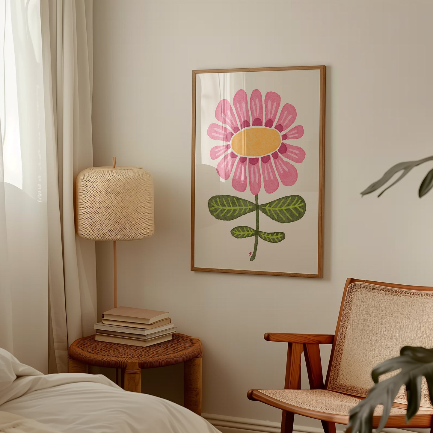 Petal Poetry | Plakat med en stor blomst