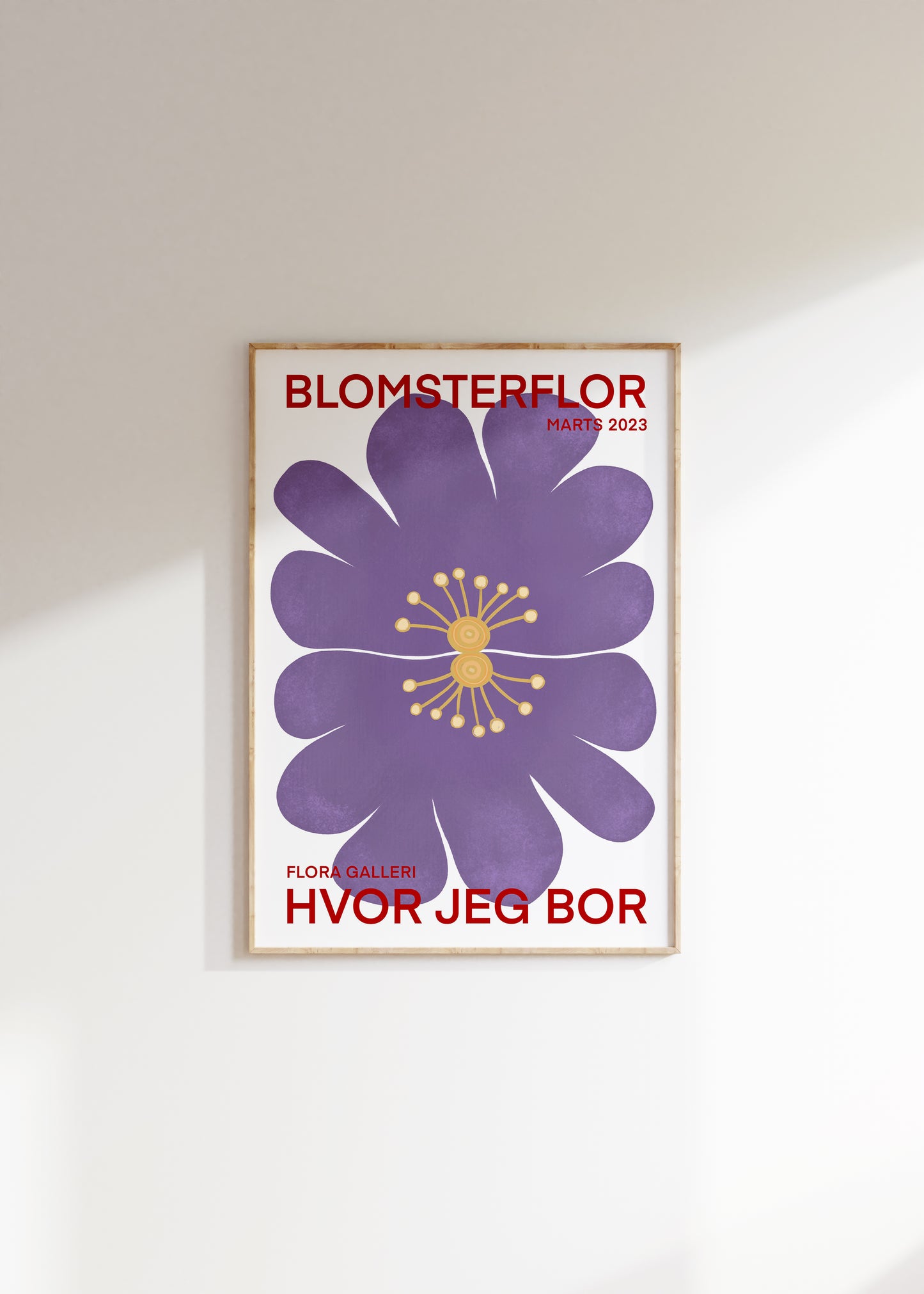Blomsterflor, hvor jeg bor | Plakat