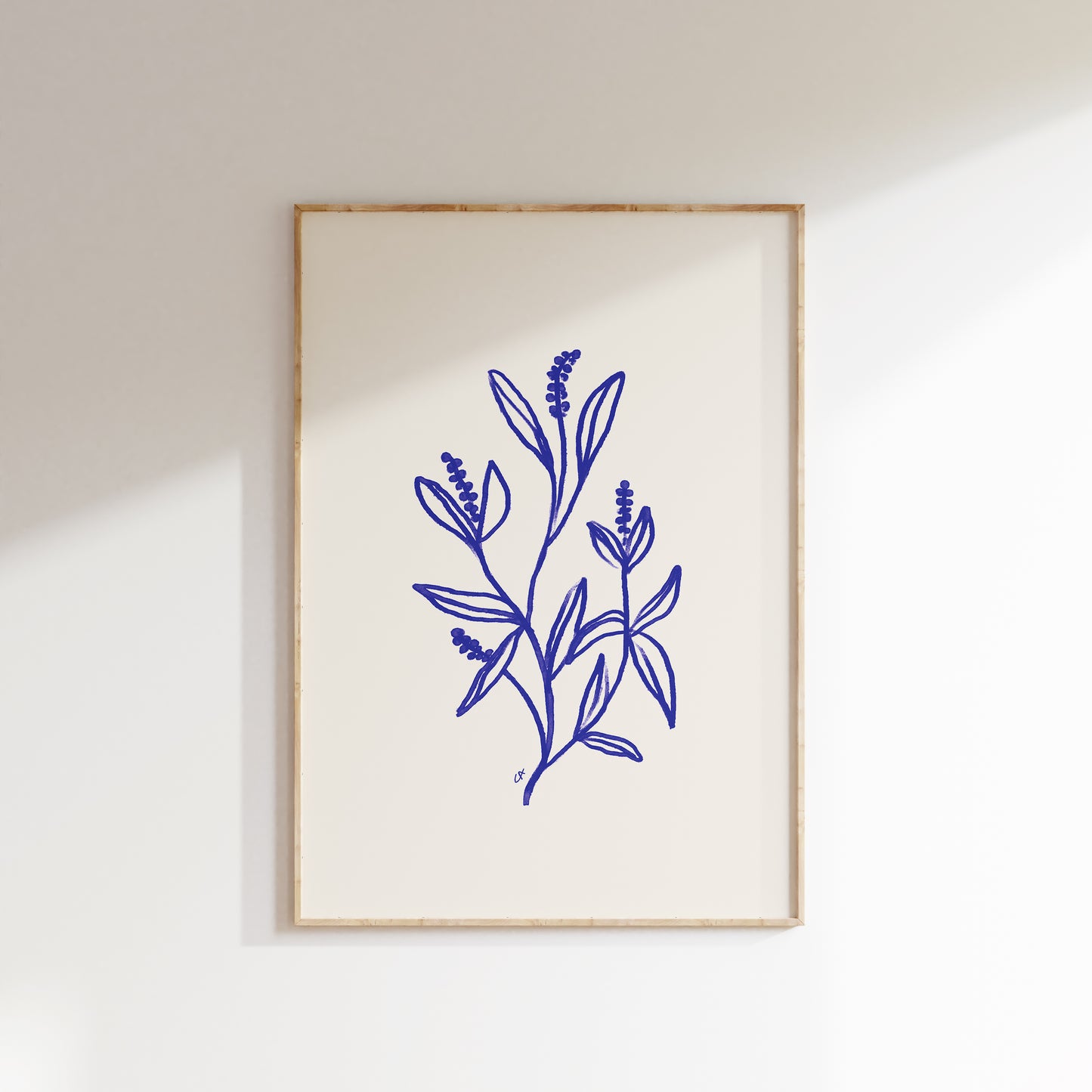 Blue flowers no. 2 | Plakat med blå blomster