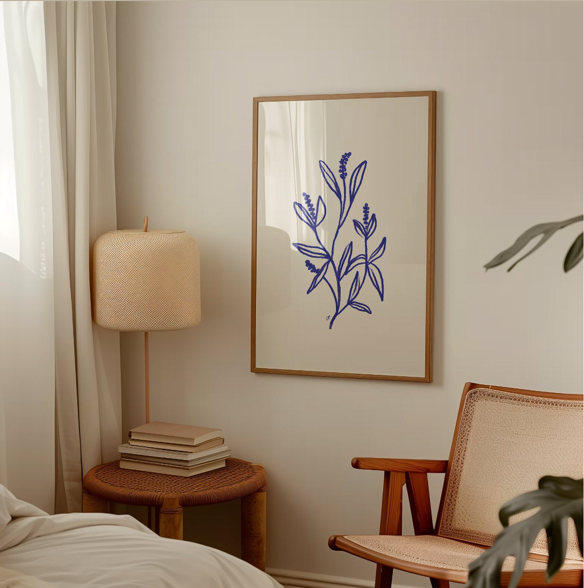 Blue flowers no. 2 | Plakat med blå blomster