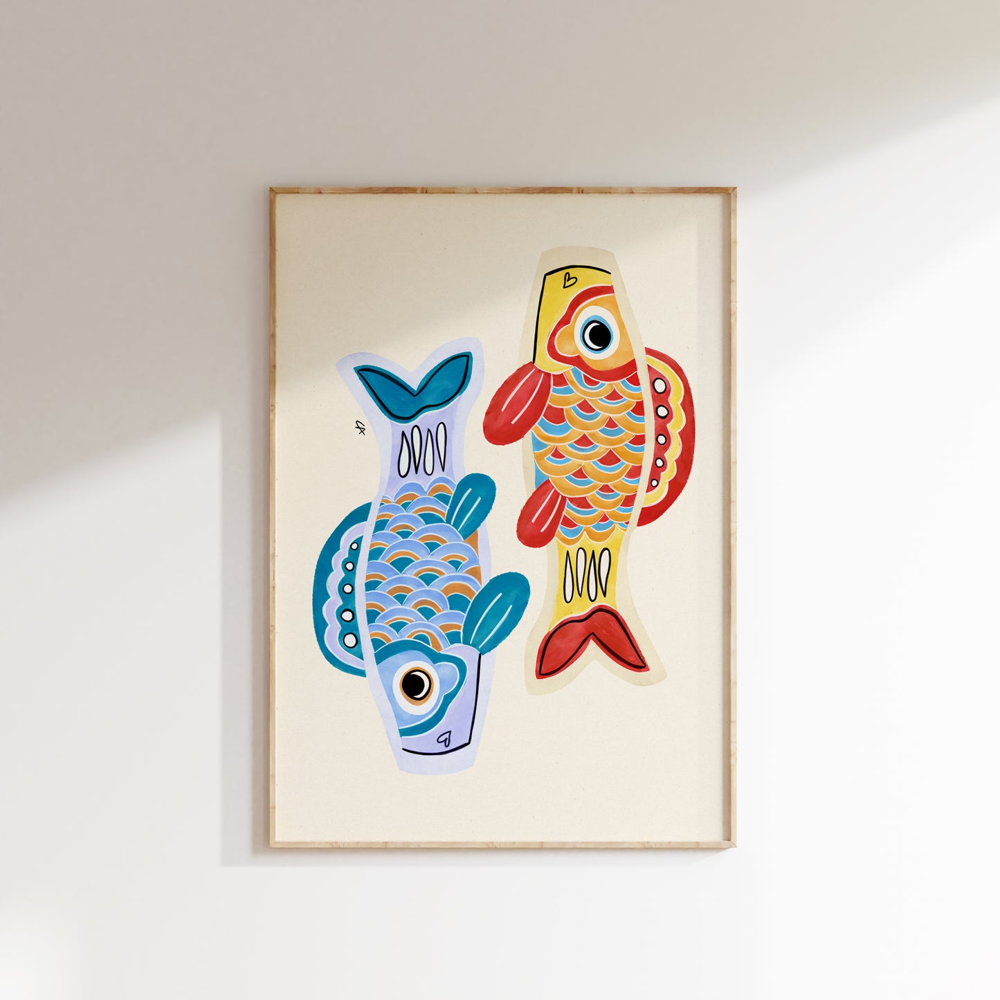 Colorful Koi | Plakat med farverige fisk