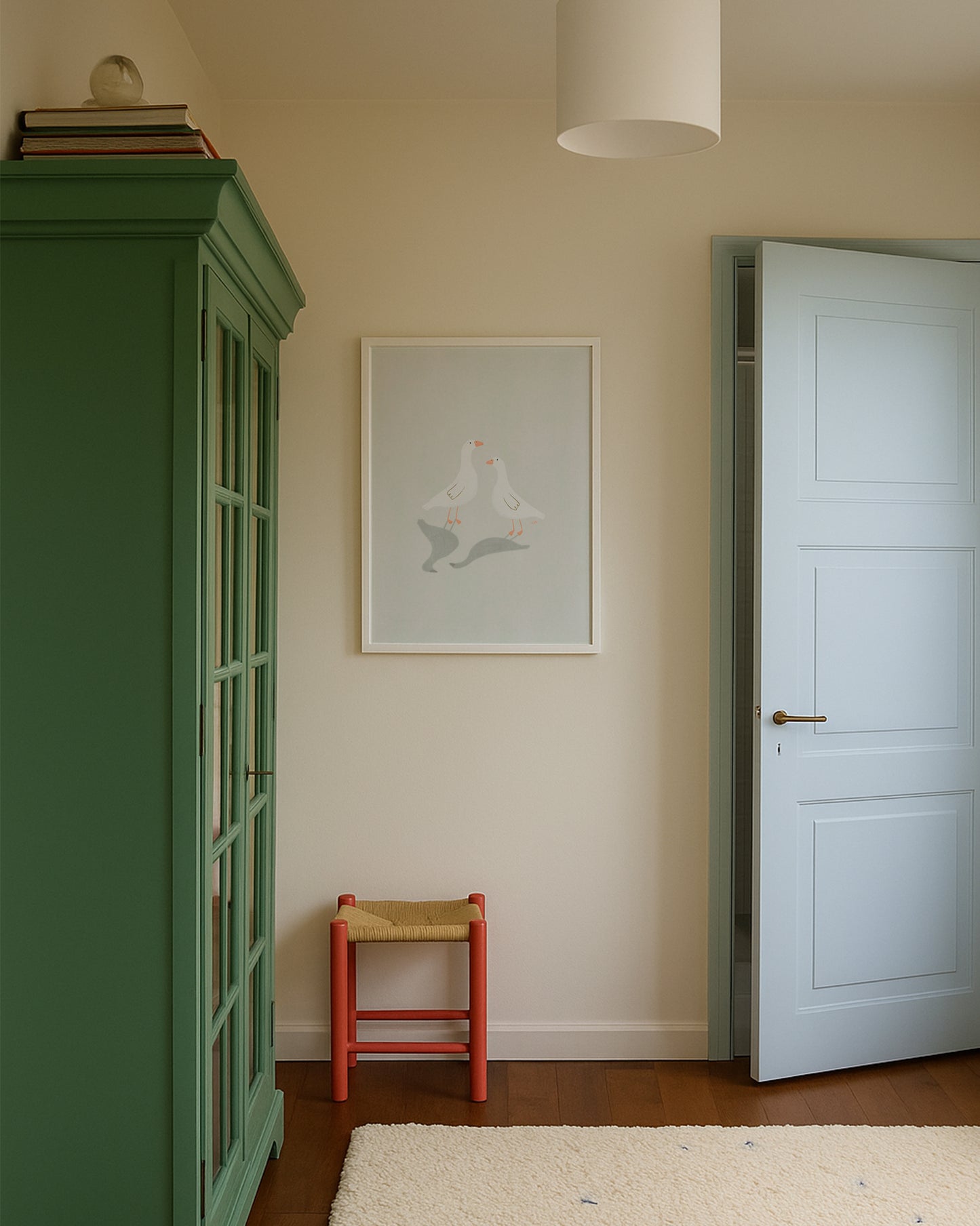 Fine gæs | Plakat med to små gæs