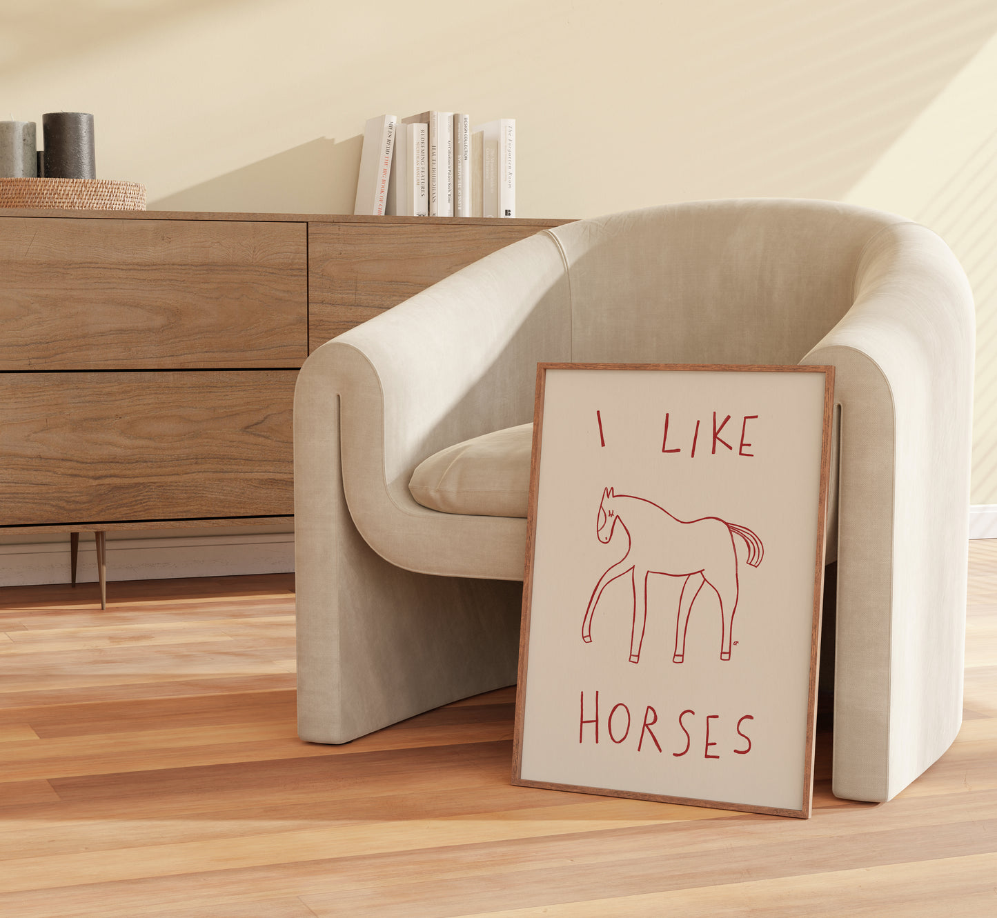 I Like Horses | Plakat med hest