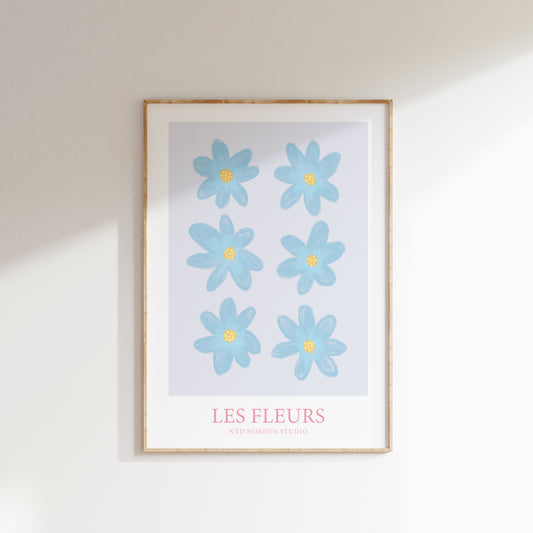Les Fleurs | Plakat med blomster | Flere farver