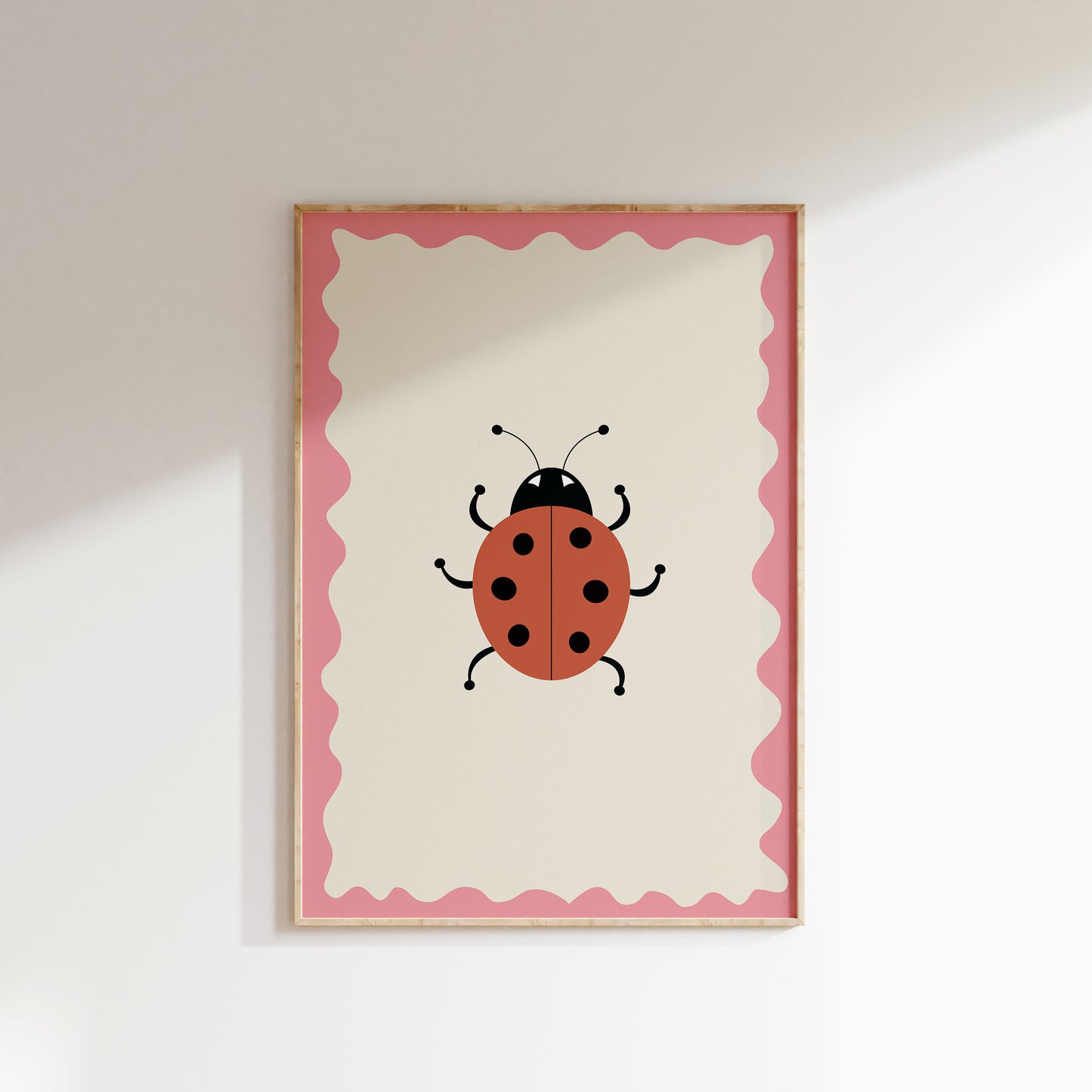 Marie marie marolle | Plakat med mariehøner