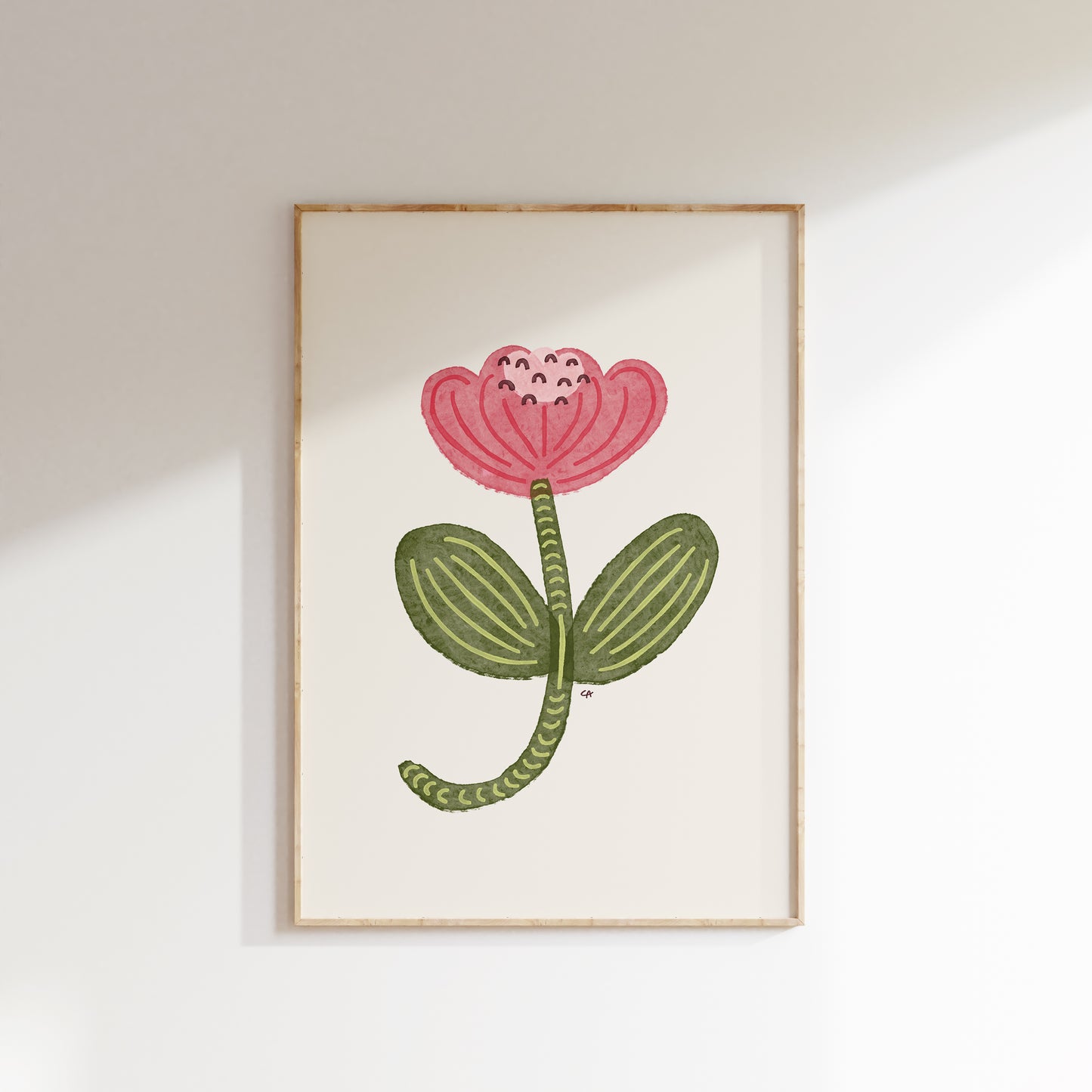 Cute flower | Plakat med en stor blomst