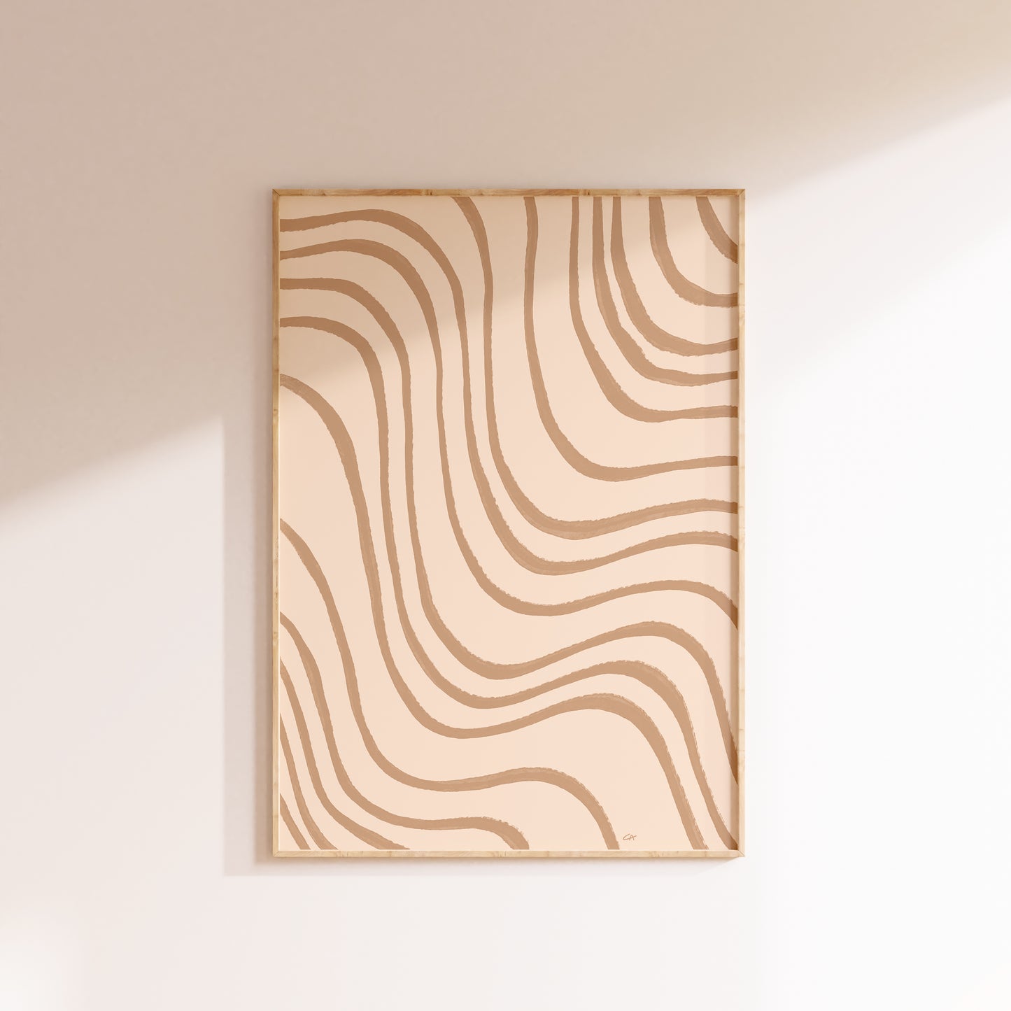 Rythmes du Silence | Plakat med bølgende striber | Flere farver