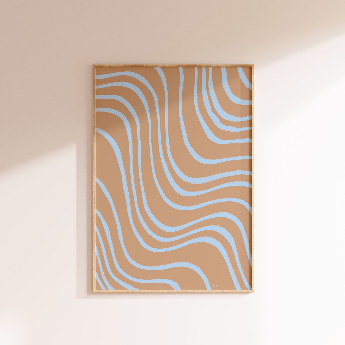 Rythmes du Silence | Plakat med bølgende striber | Flere farver