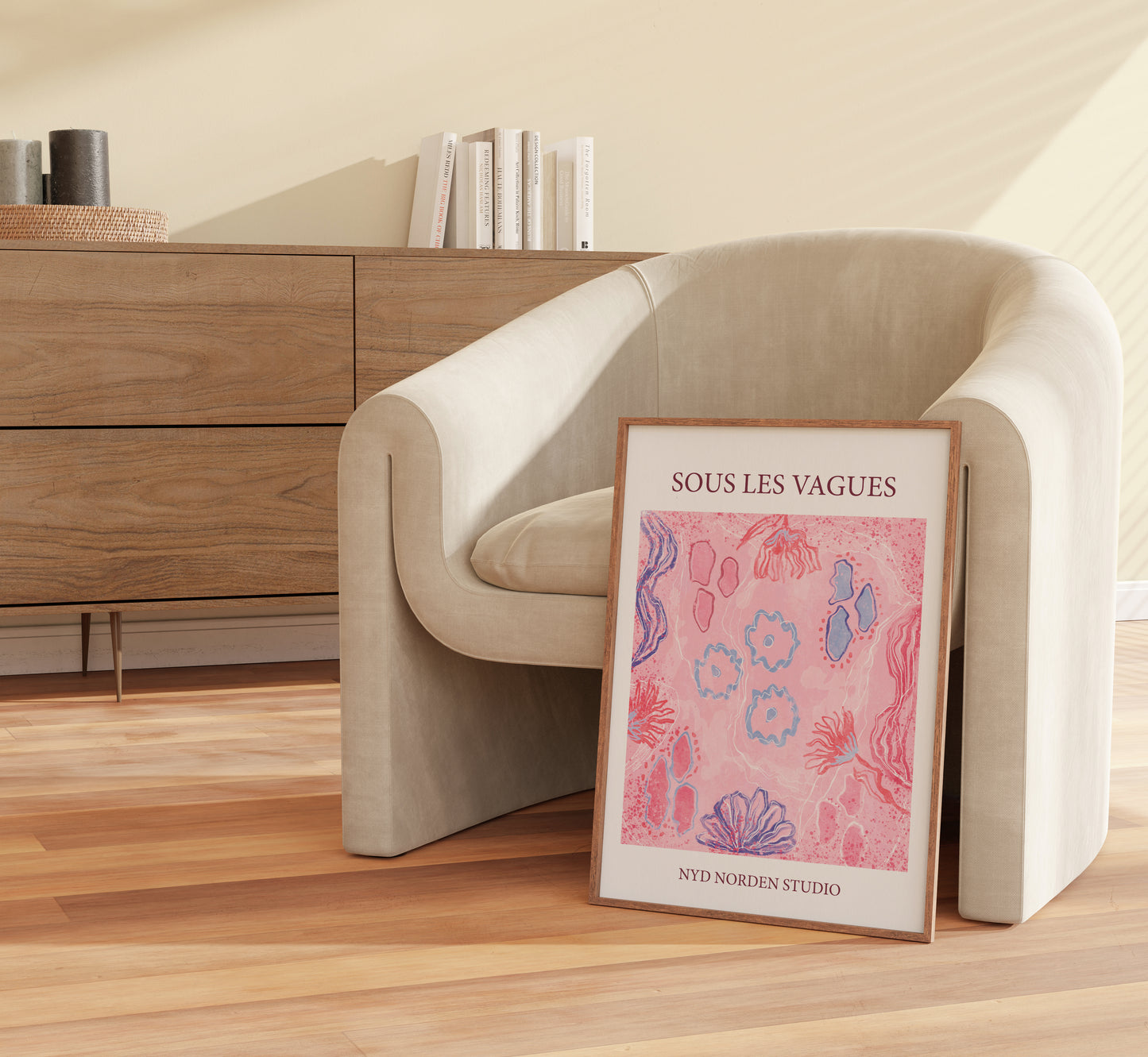 Sous les Vagues | Plakat med havbund