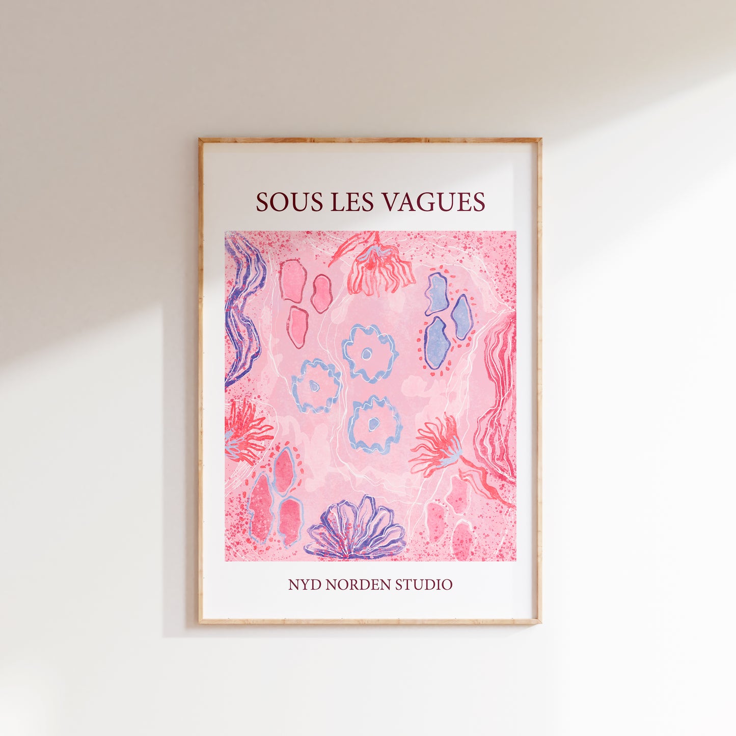 Sous les Vagues | Plakat med havbund