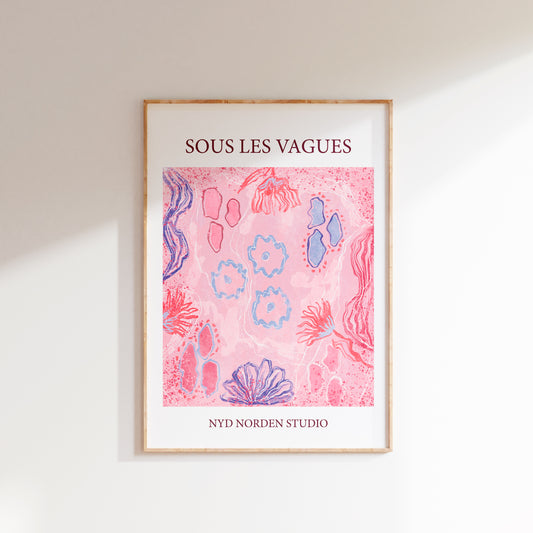 Sous les Vagues | Plakat med havbund