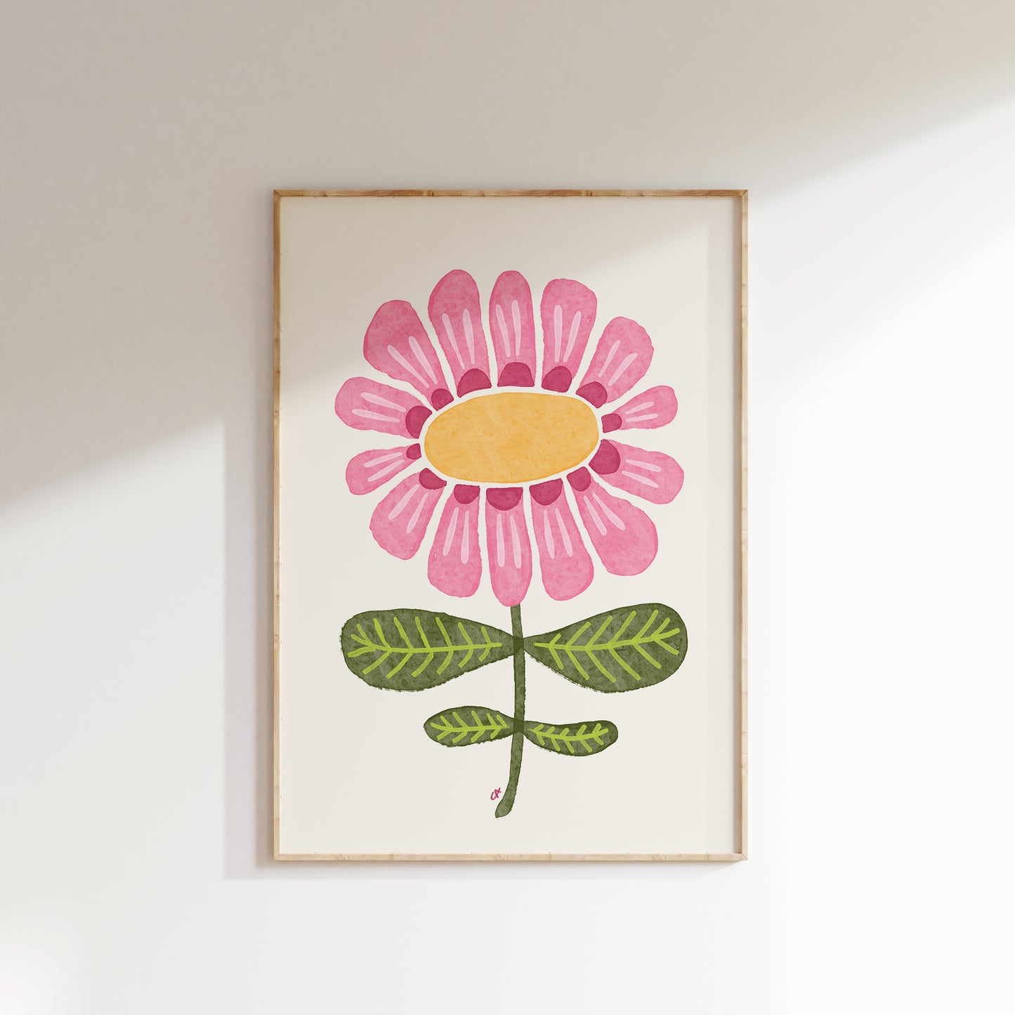 Petal Poetry | Plakat med en stor blomst